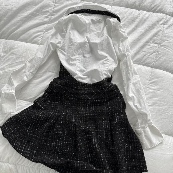 Button up Black and white Zara dress Size XS - Picture 4 of 4